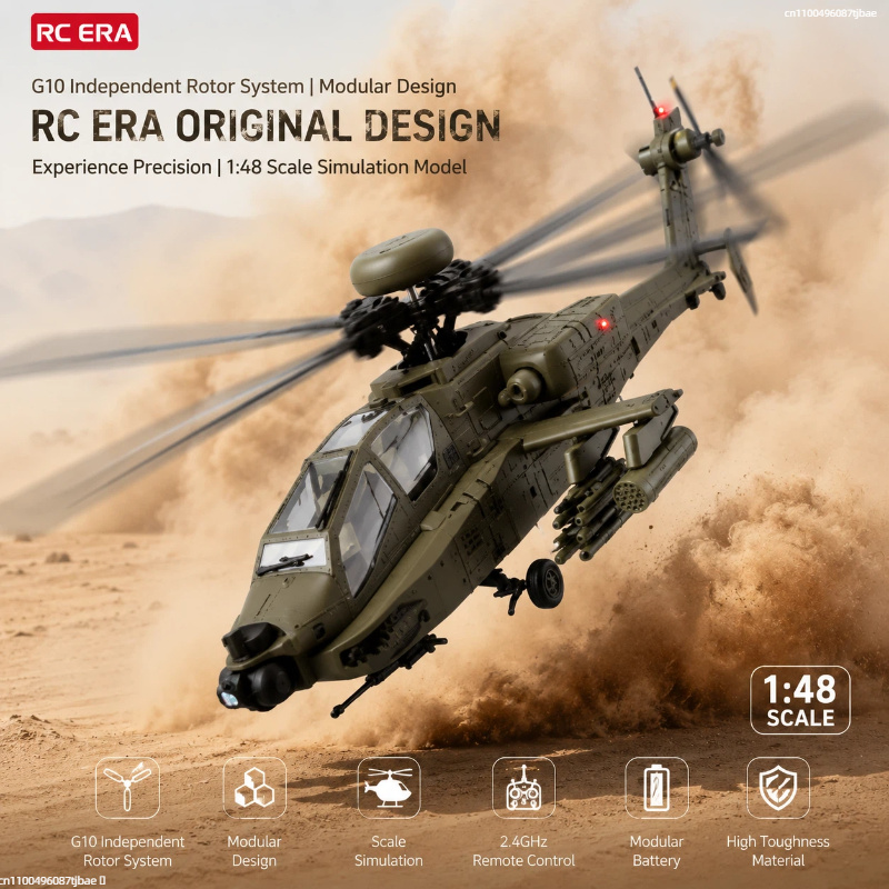 Rc Helicopter Single Rotor - Nieuwe Rc Era Ah-64d Apache Helikopter