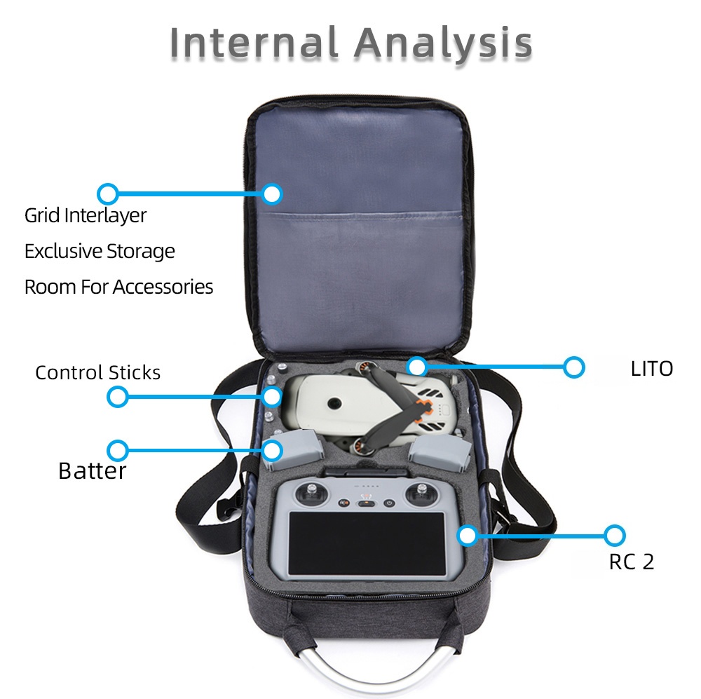Rc Helicopter Bag - Beschermende tas voor DJI Lito X1/Lito1