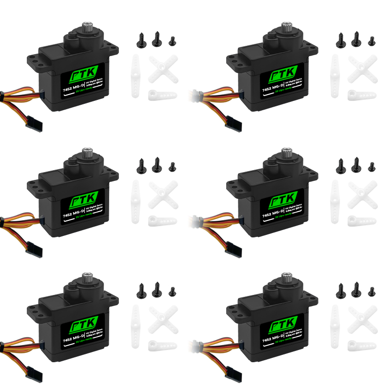 Rc Helicopter Servo - PTK 7452 MG-D 9g Digitale Servo