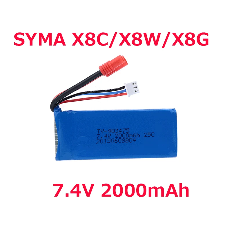 7.4V 2000Mah Batterij (Ronde C - Rc Helicopter Coaxial recensie en prijs