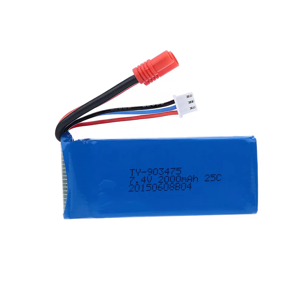 7.4V 2000Mah Batterij (Ronde C - Rc Helicopter Coaxial recensie en prijs