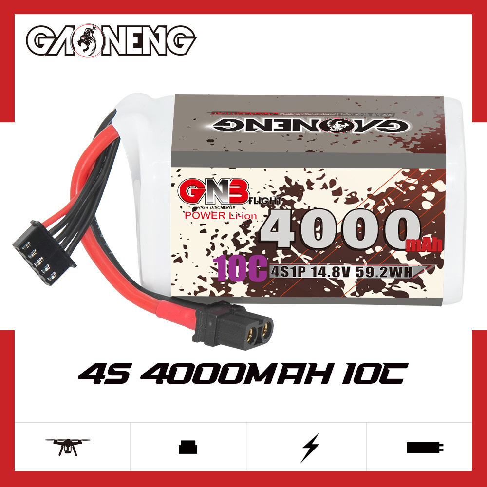 GNB 4000mAh 4S 14.8V 10C 20C M - Rc Helicopter Parts recensie en prijs