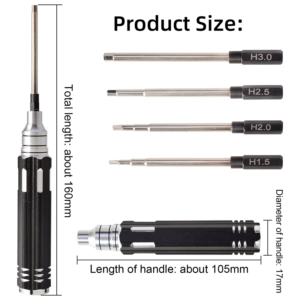 4 In 1 1.5Mm 2.0Mm 2.5Mm 3.0Mm - Rc Helicopter Tool Kit recensie en prijs